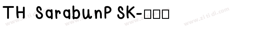 TH SarabunPSK字体转换